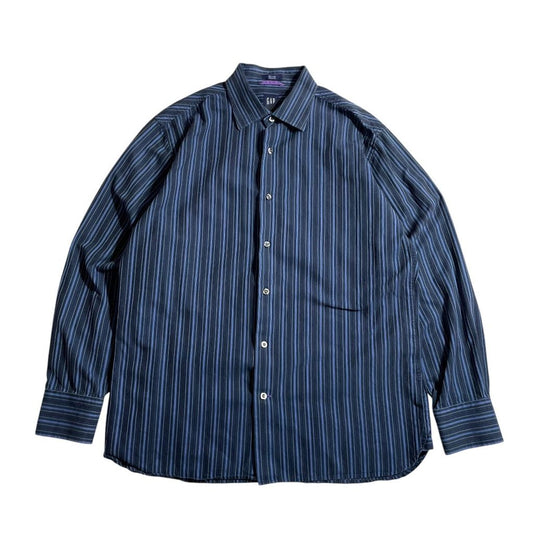 【USED】GAP L/SL Stripe Shirt