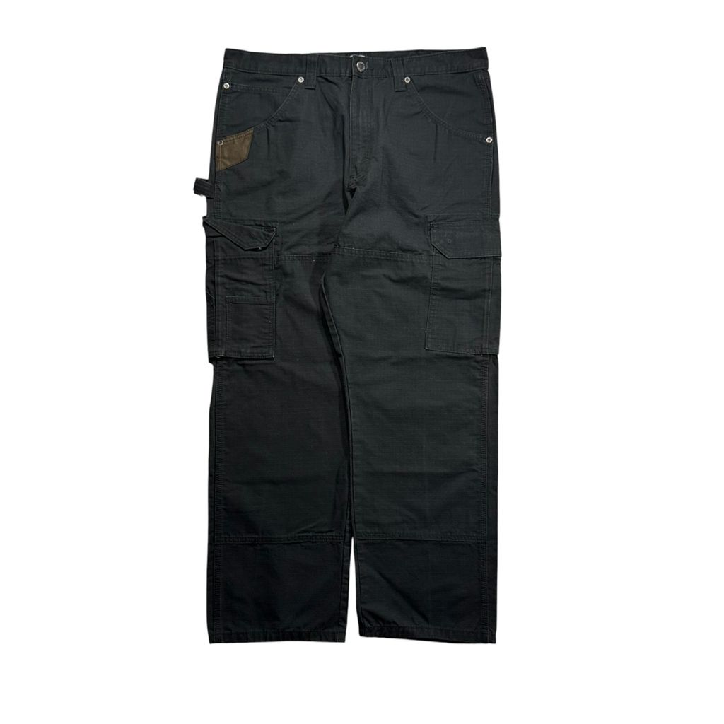 【USED】Wrangler WORKWEAR Ripstop Cargo Painter Pants Black 36 x 30 / ラングラー ワークウェア リップストップ カーゴ ペインターパンツ ブラック 黒