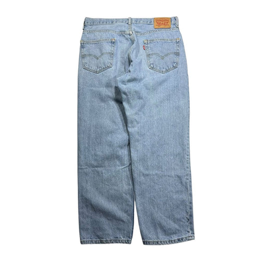 【USED】Levi's 550 Relaxed Fit Tapered Denim Pants Blue 36 x 30 / リーバイス 550 リラックスフィット テーパード デニム パンツ ブルー ウォッシュデニム 太め テーパード