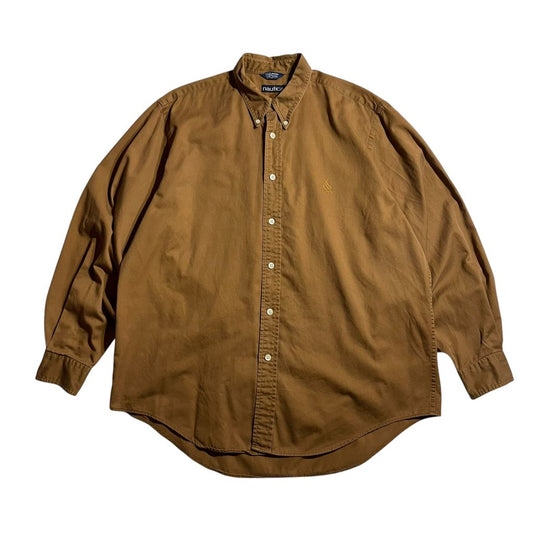 【USED】Nautica L/SL BD Shirt