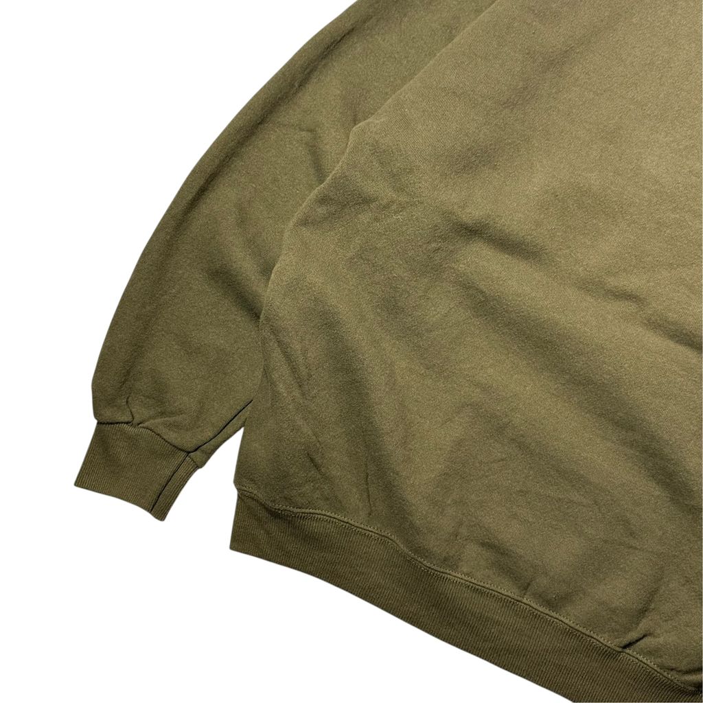 【USED】Lee HEAVYWEIGHT Plain Crewneck Sweat Olive XL 90s USA製 / リー ヘビーウェイト 無地 クルーネック スウェット オリーブ カーキ USA製 XLサイズ 古着