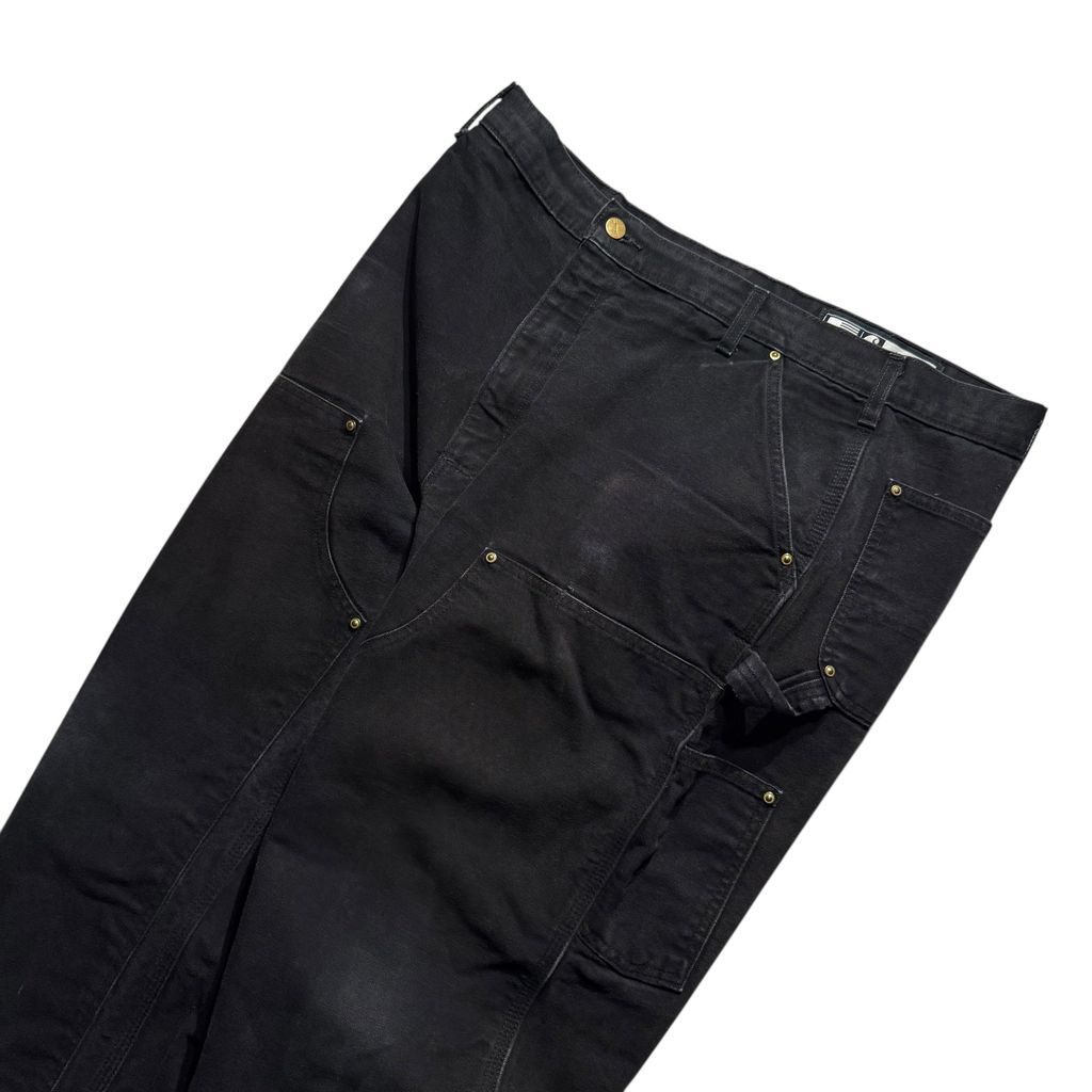 【USED】Carhartt Double Knee Duck Painter Pants Black Made in USA