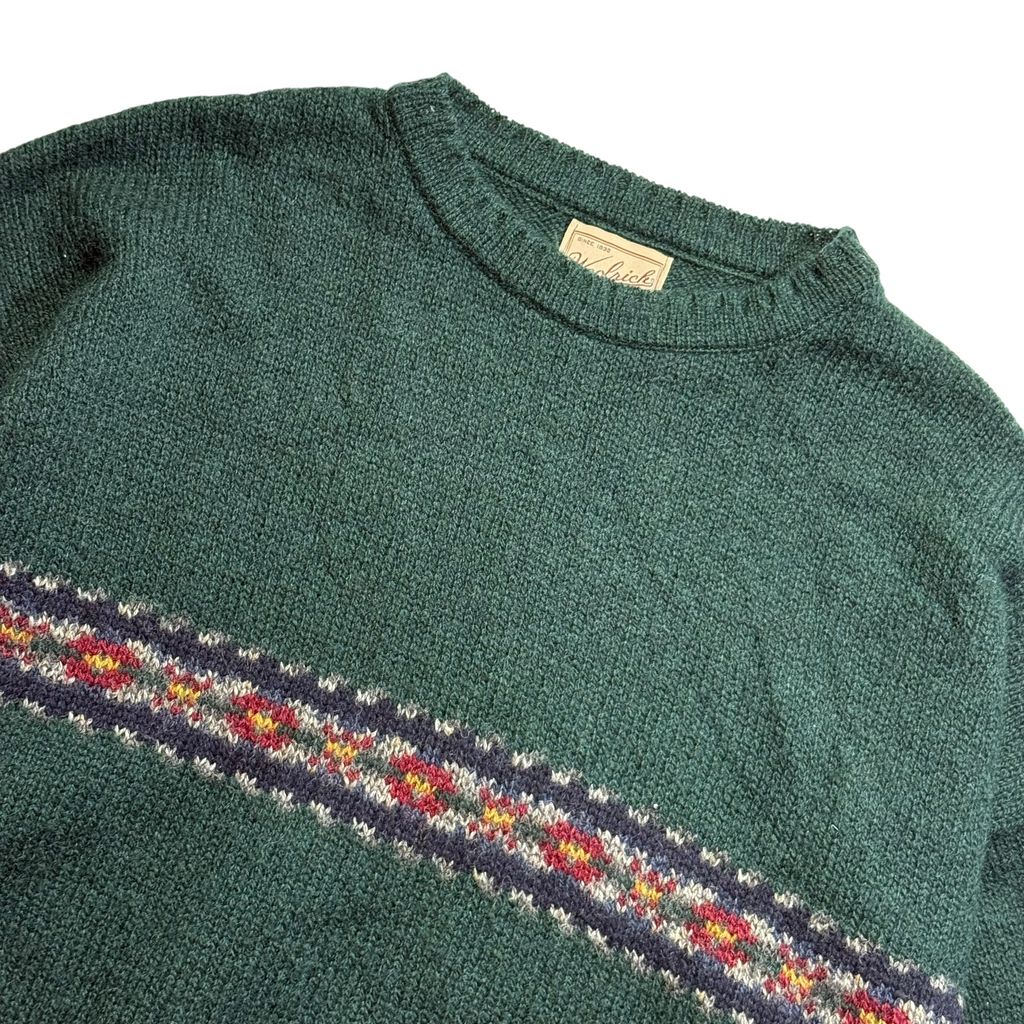 【USED】Woolrich Crewneck Wool Sweater Made in USA