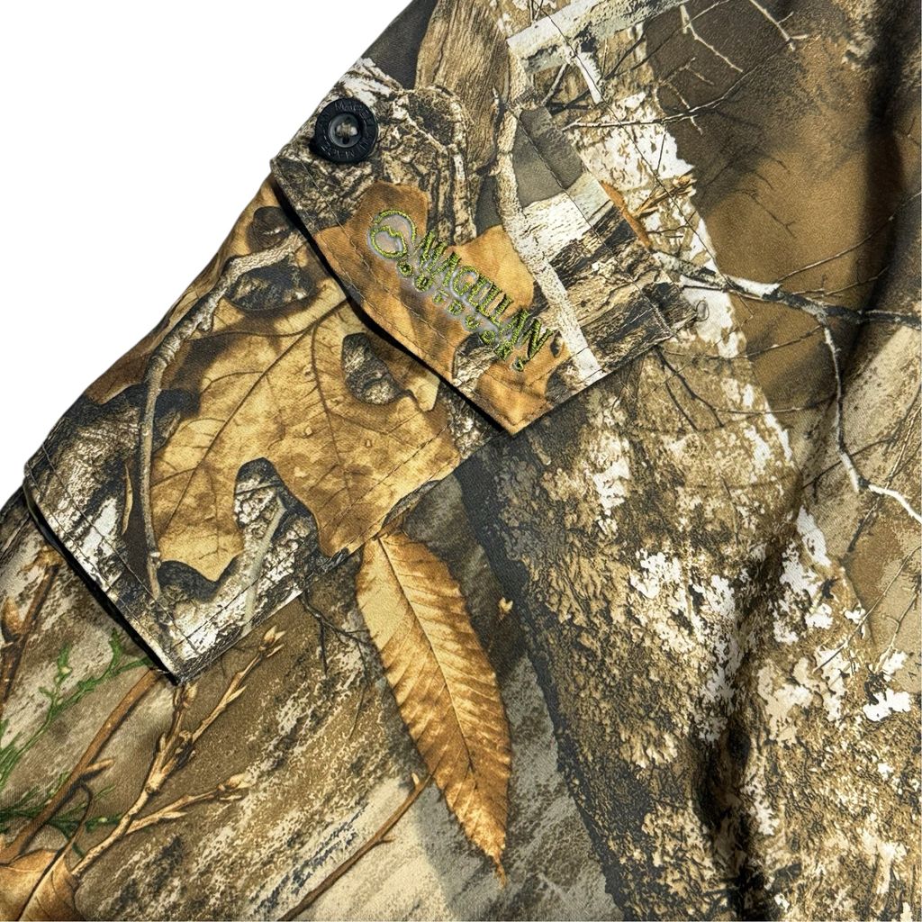 【USED】Magellan Outdoors Realtree Edge Camo Cargo Pants Real Tree XL / マゲランアウトドア リアルツリー 迷彩 カモフラ 2WAY カーゴパンツ 切り替え アウトドア ビンテージ 古着
