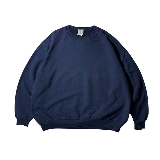 【USED】DISCUS ATHLETIC Plain Crewneck Sweat Navy / ディスカス アスレチック 無地 クルーネック スウェット トレーナー ネイビー 紺 メンズ ユニセックス 古着