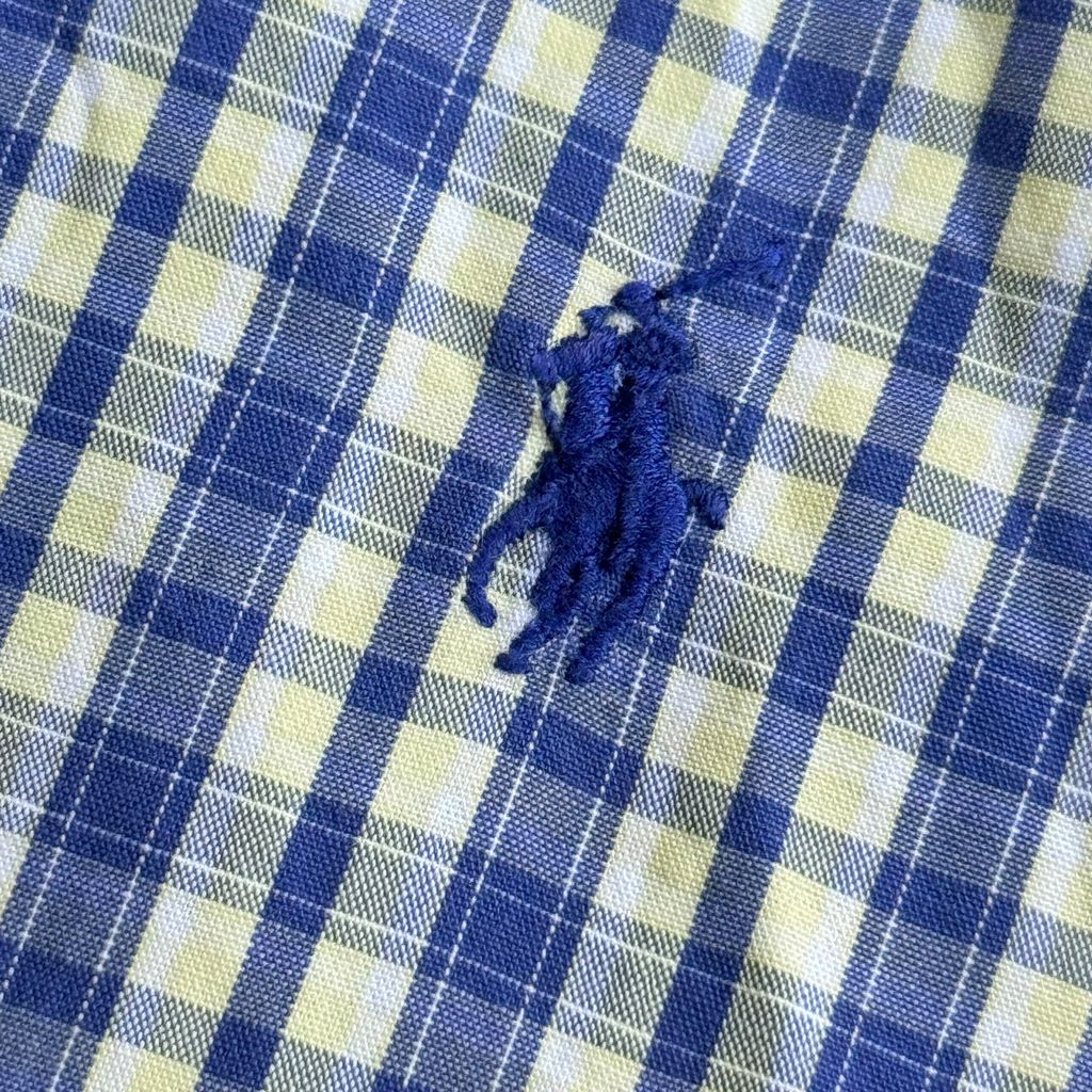 【USED】RALPH LAUREN S/SL CHECK BD SHIRT