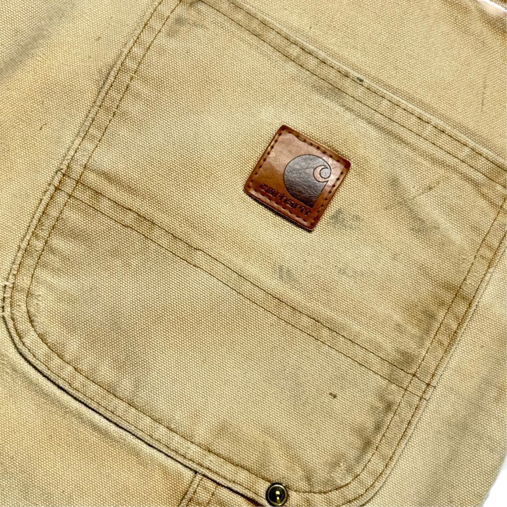 【USED】Carhartt B136 BRN Double Knee Painter Pants Carhartt Brown 38 x 30 / カーハート ダブルニー ペインターパンツ カーハートブラウン ダック地 ワーク ボロ ビンテージ