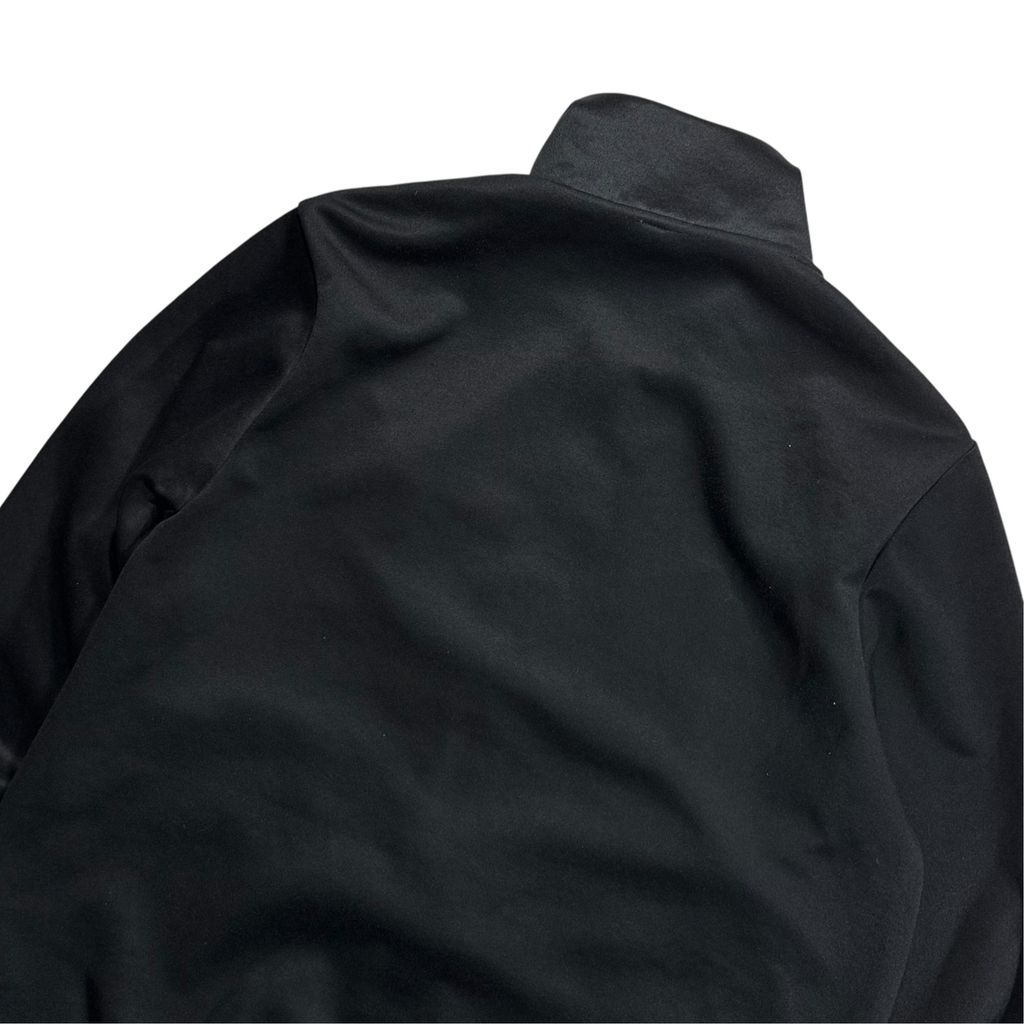 【USED】00s NIKE Track Jacket Black x Gray M / ナイキ トラックジャケット ジャージ 刺繍ロゴ 切替 スタンドカラー 黒 灰色 00年代