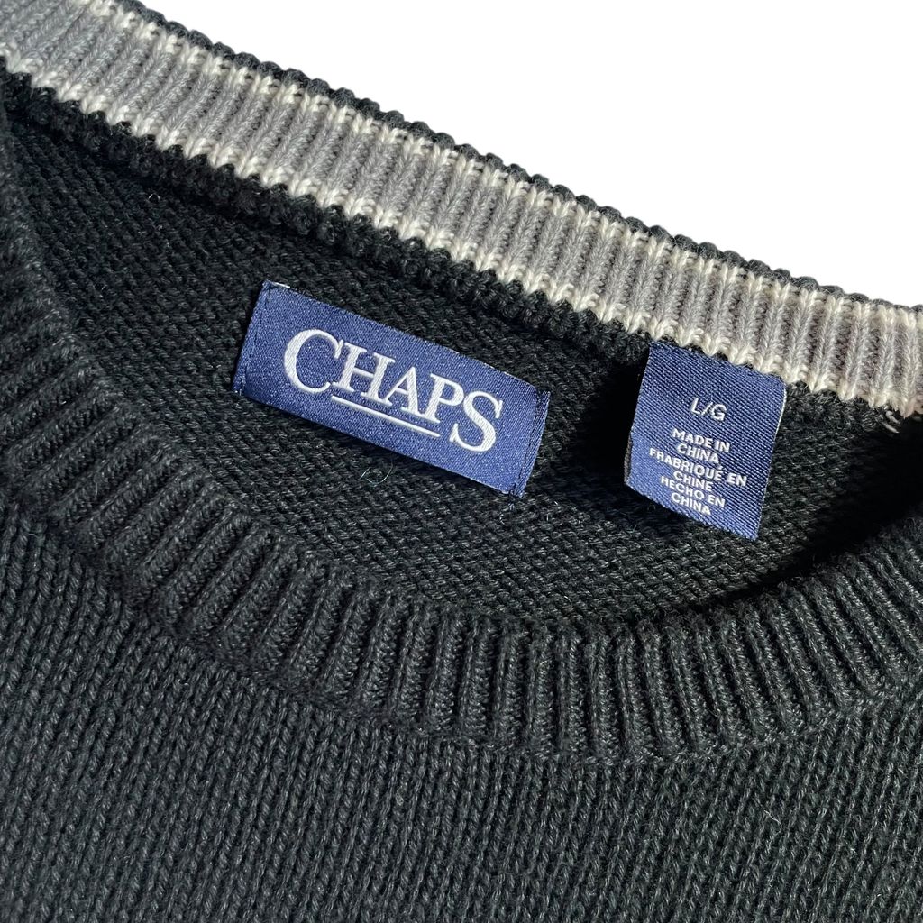 Chaps Crew Neck Cotton Sweater