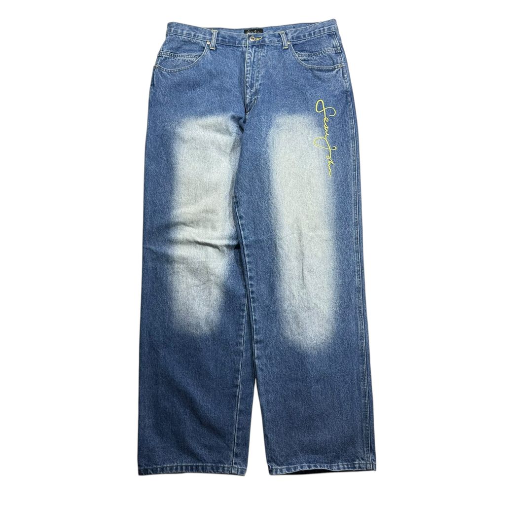 【USED】00s Sean John Gradient Wash Denim Pants Blue 38 / ショーンジョン グラデーション ウォッシュ デニム パンツ ブルー バギーパンツ HIPHOP 2000年代
