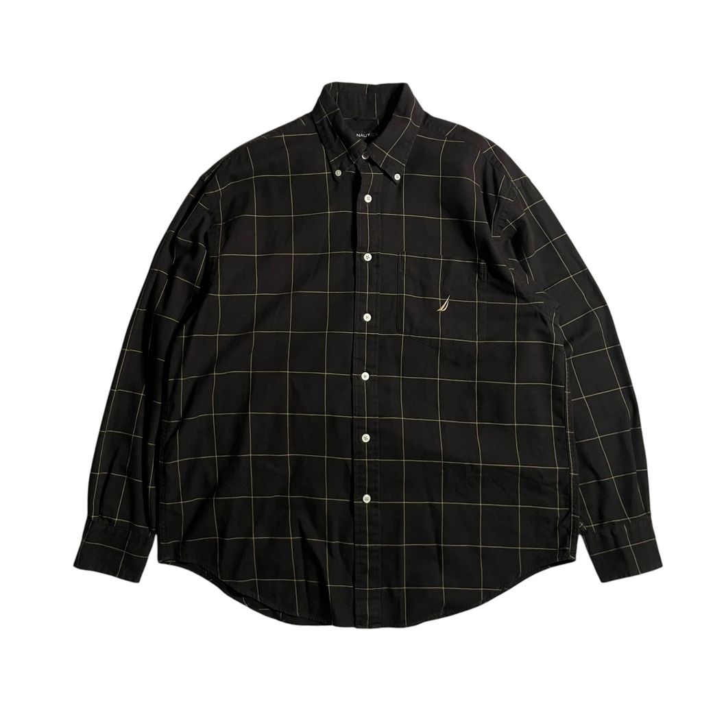 【USED】Nautica L/SL Check BD Shirt