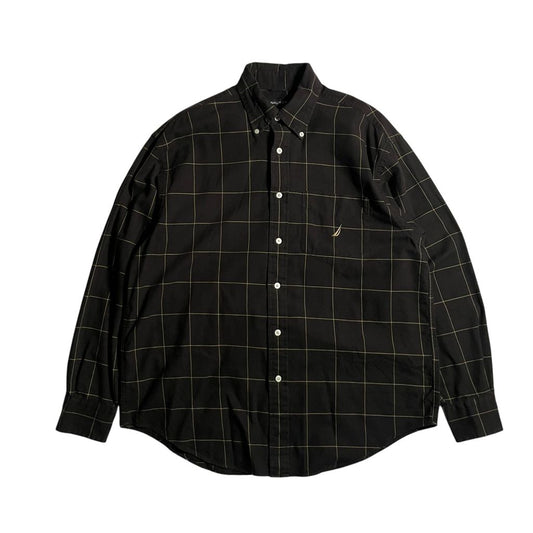 【USED】Nautica L/SL Check BD Shirt