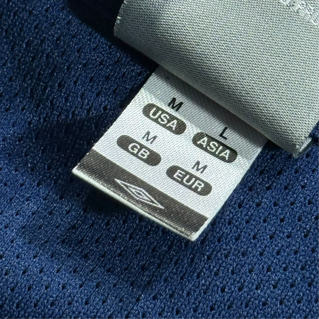 【USED】00s UMBRO GHSA Soccer Track Jacket Navy M / アンブロ サッカートラックジャケット ジャージ 刺繍ロゴ チーム章 90s〜00s