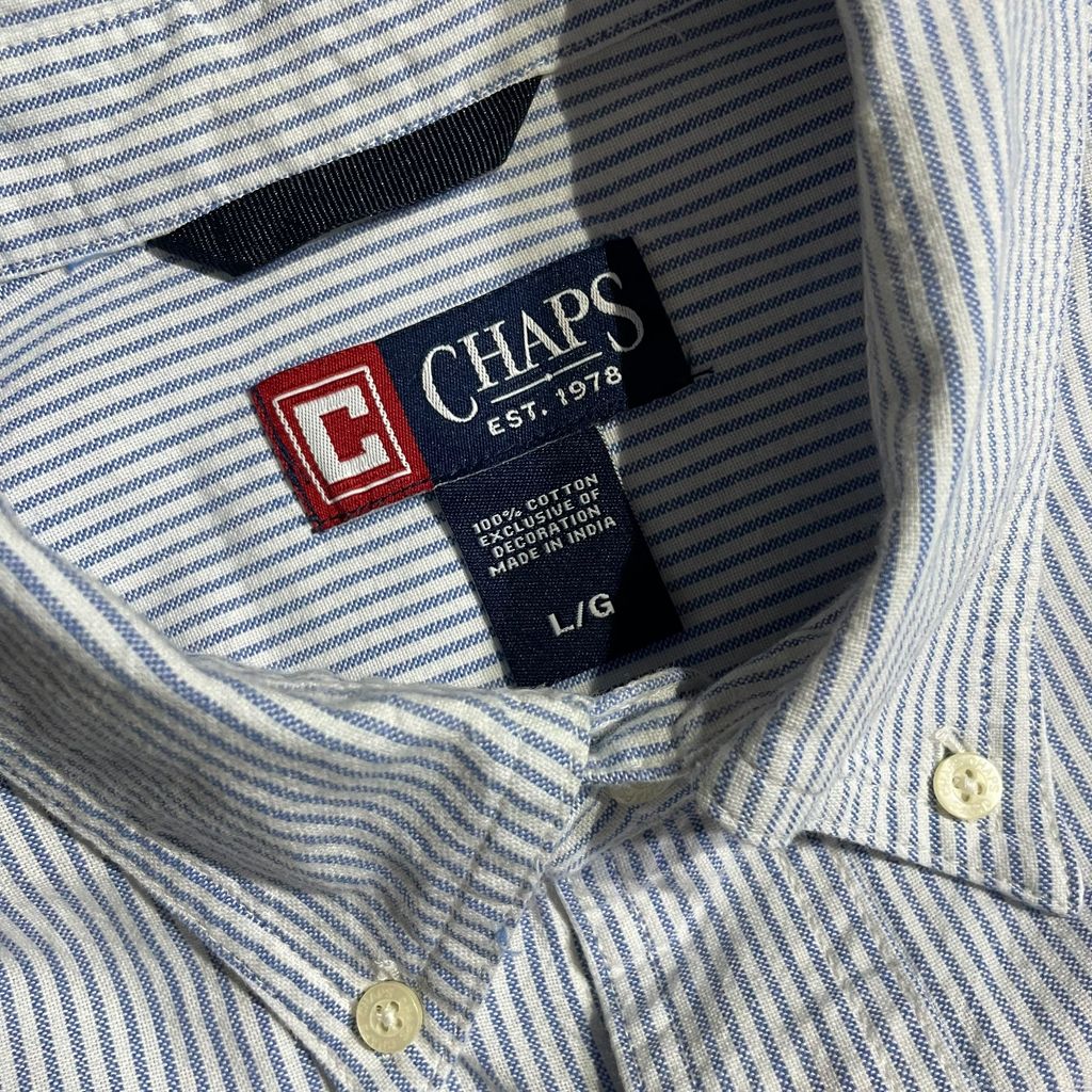 【USED】Chaps L/SL Stripe BD Shirt