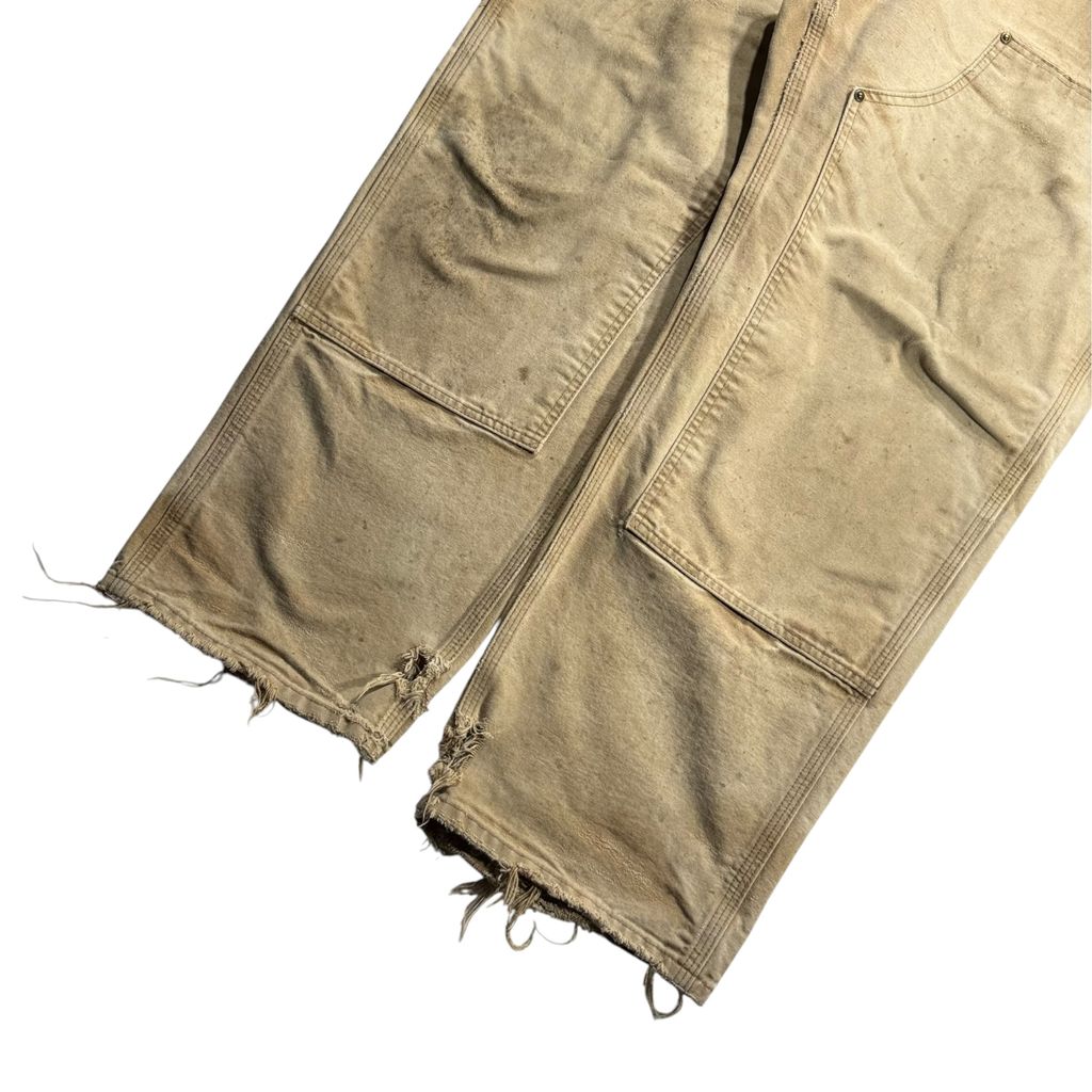 【USED】Carhartt B136 BRN Double Knee Painter Pants Carhartt Brown 38 x 30 / カーハート ダブルニー ペインターパンツ カーハートブラウン ダック地 ワーク ボロ ビンテージ