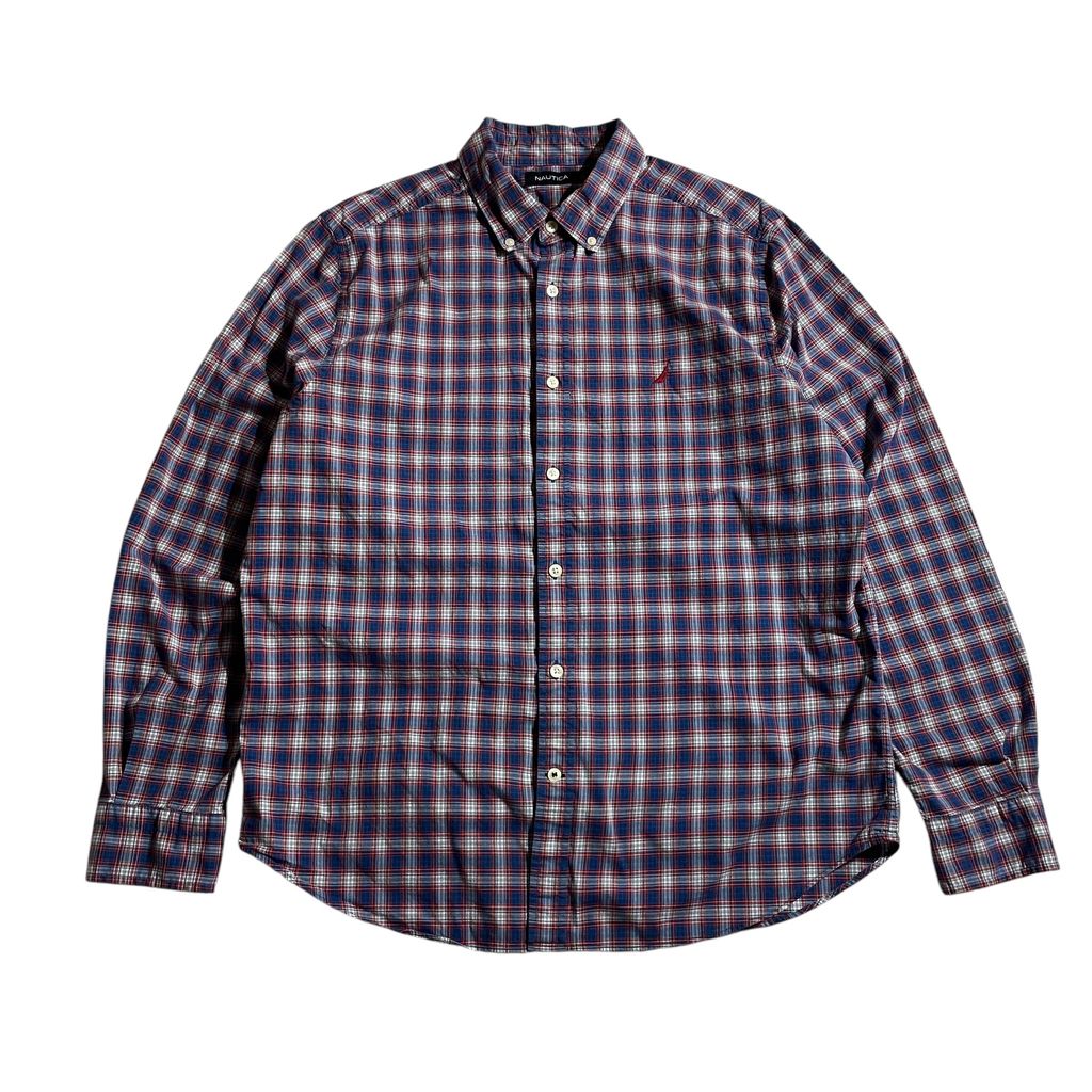 【USED】Nautica Check BD Shirt