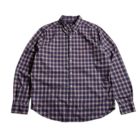 【USED】Nautica Check BD Shirt