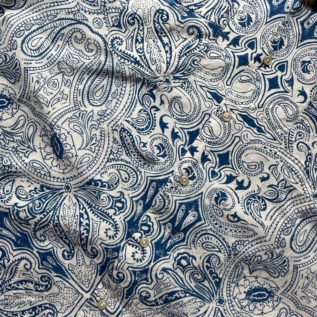 Polo Jeans Paisley Open Collar S/SL Shirt