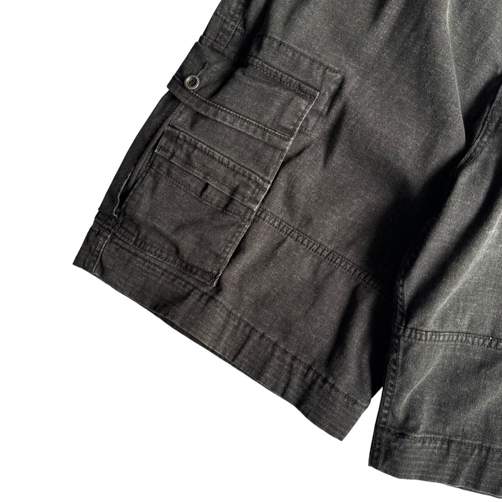 【USED】LEVI'S リーバイス BLACK DENIM CARGO SHORTS カーゴショーツ ハーフパンツ ブラックデニム W36