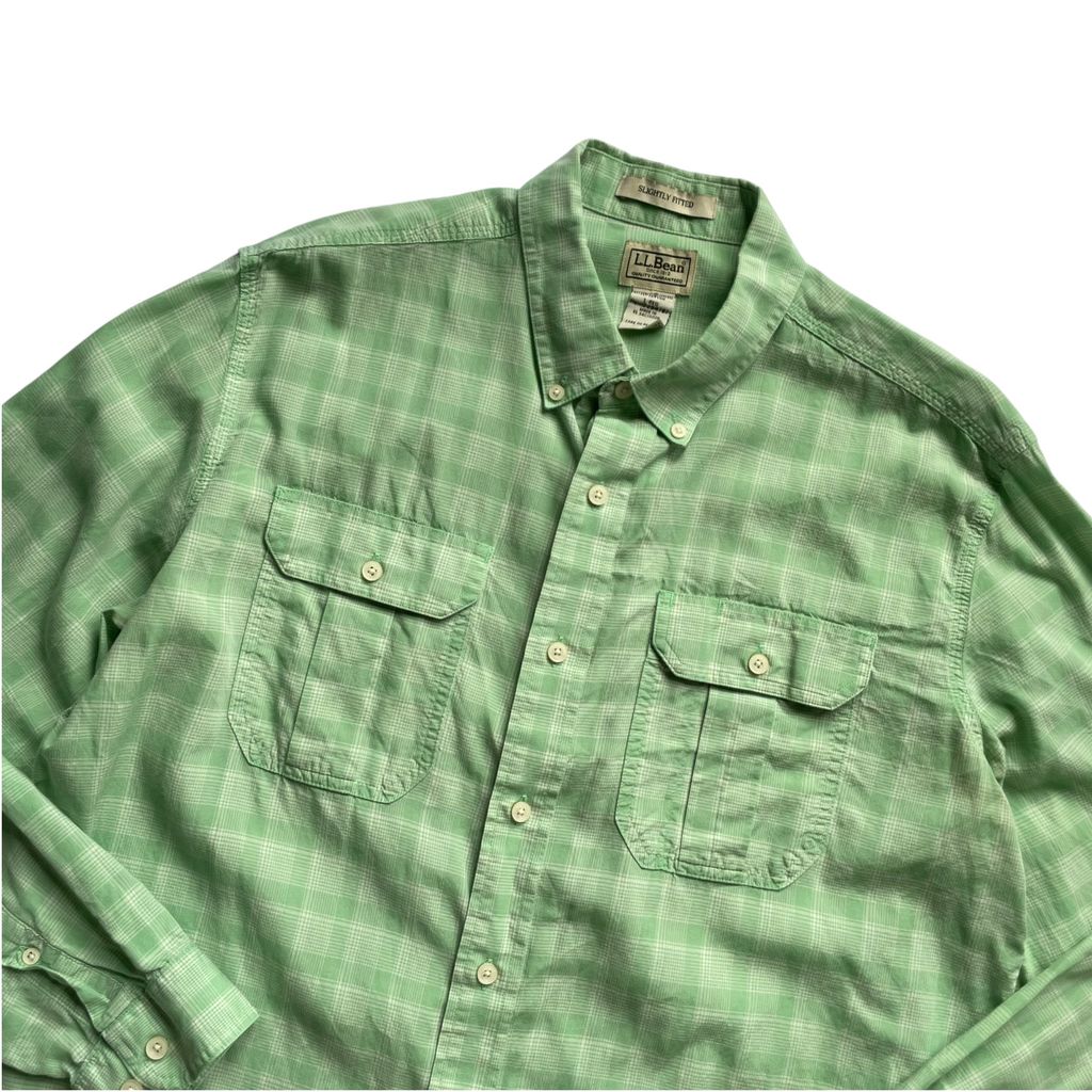 L.L. Bean L/SL Cotton Check BD Shirt