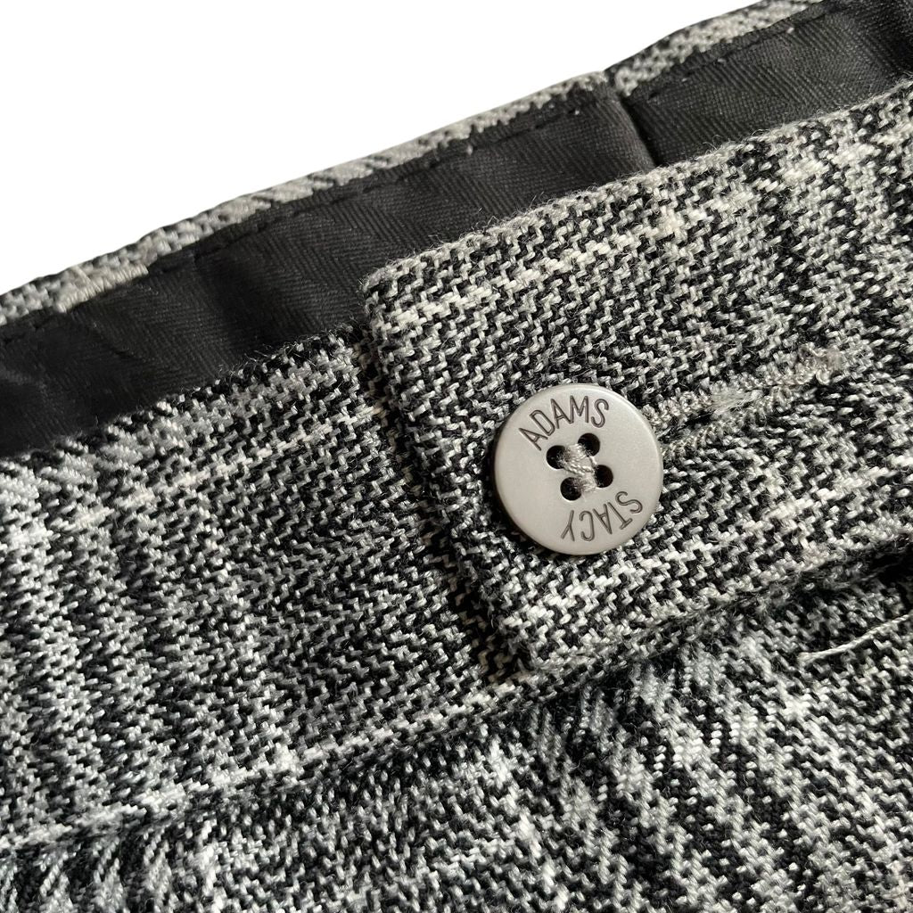 【USED】Stacy Adams Glen Check 1Tuck Rayon Pants
