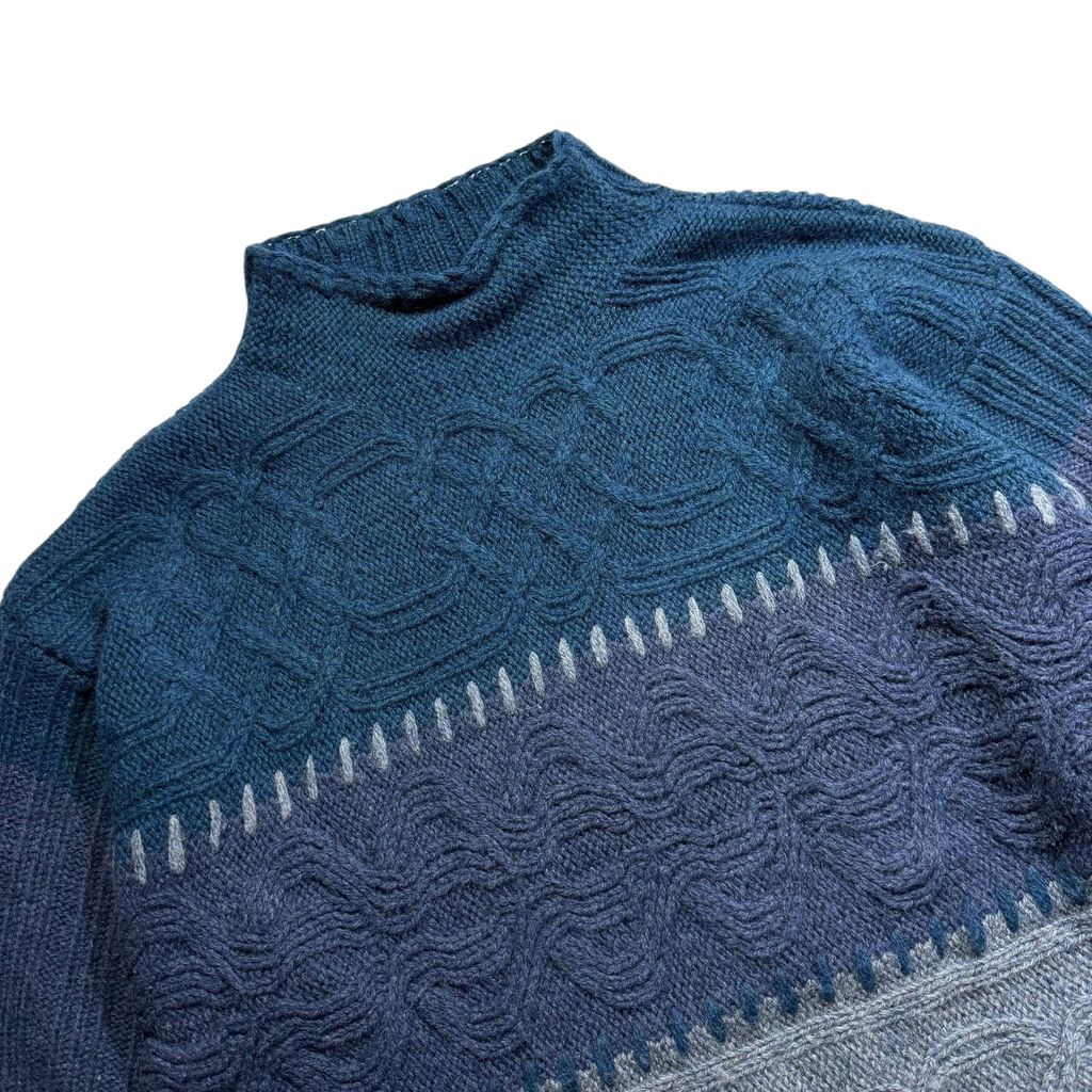 【USED】Lizwear Mocneck Wool Sweater