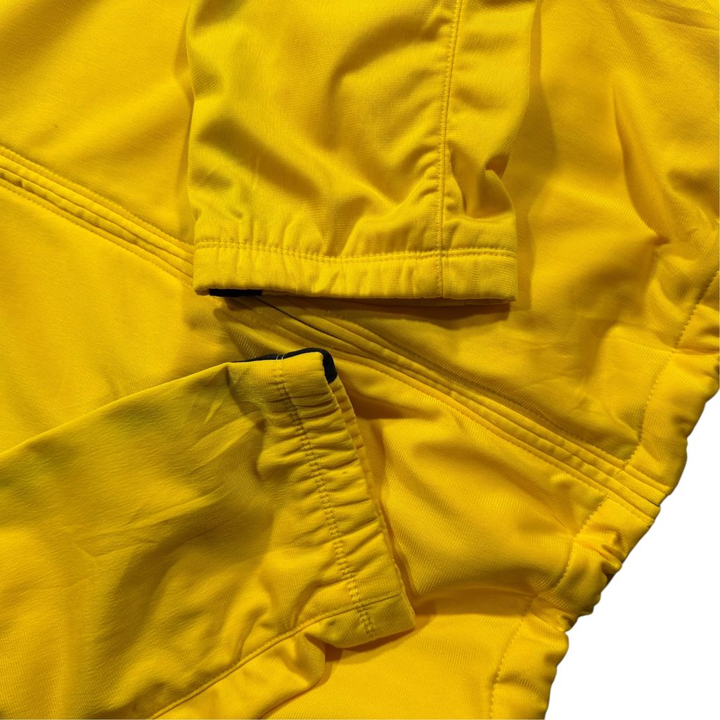 【USED】00s NIKE Track Jacket Yellow x Black XL / ナイキ トラックジャケット ジャージ 刺繍ロゴ 切替 黄色 黒 00年代