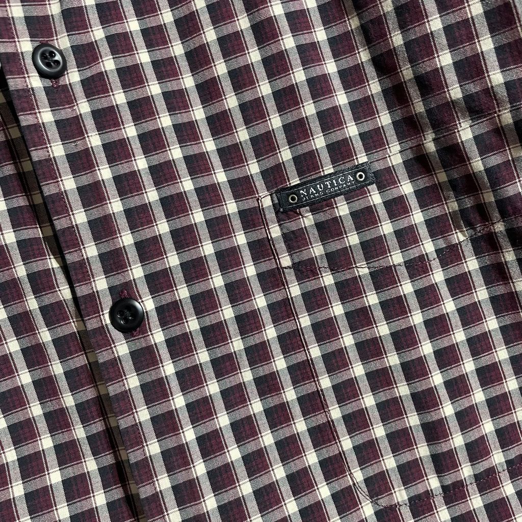 【USED】Nautica Jeans Check BD Shirt