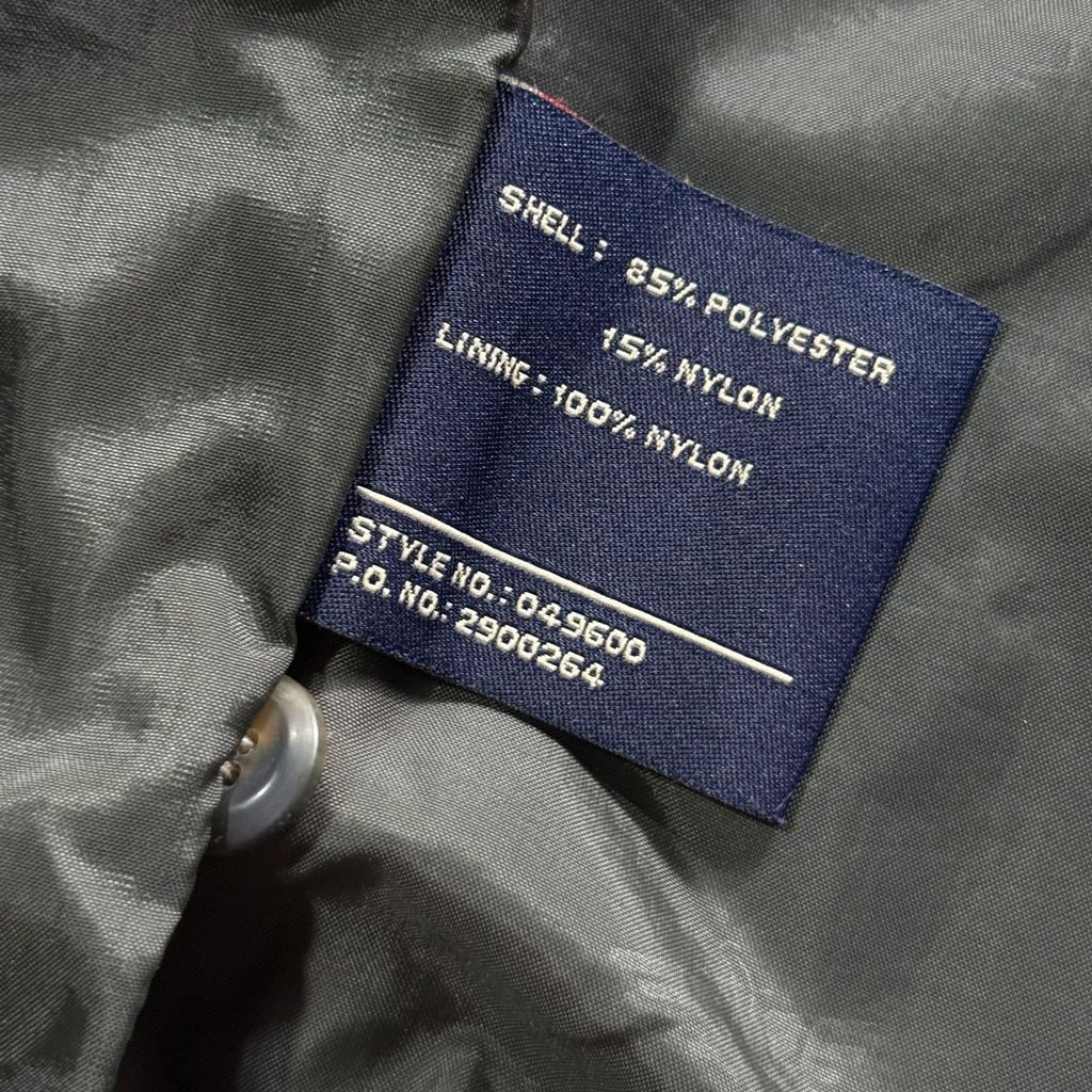 【USED】90s DOCKERS Swing Top Jacket Beige L / ドッカーズ スウィングトップ ドリズラージャケット 襟チンストラップ ベージュ L 90年代 ヴィンテージ 古着
