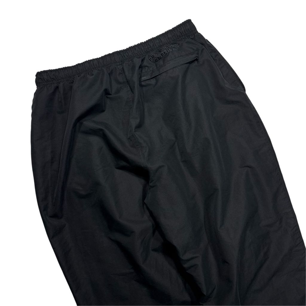 【USED】00s Perry Ellis America Active Nylon Tech Pants Black XL / ペリーエリスアメリカ ナイロンテックパンツ ブラック 裾ジップ 裏地付き イージーパンツ オールド ストリート 古着