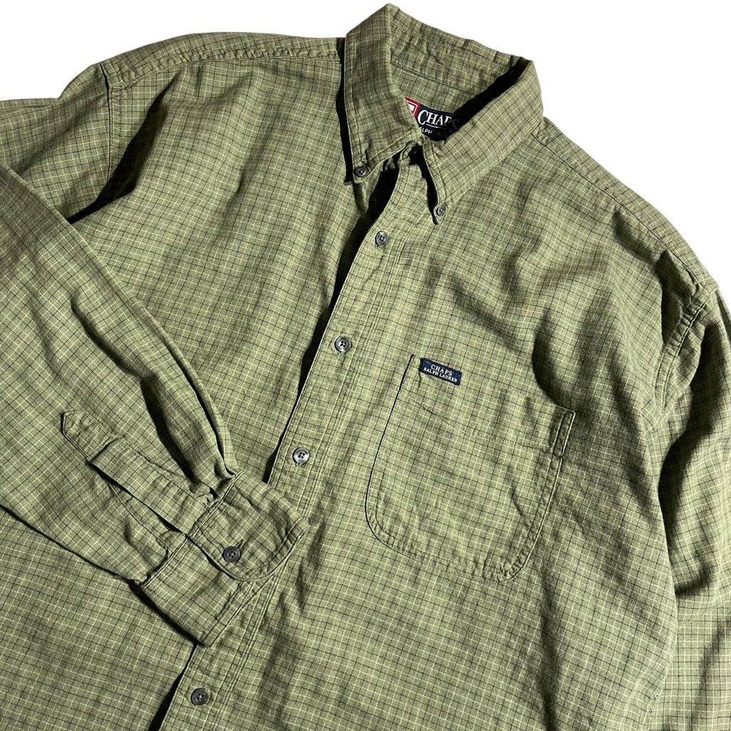 【USED】Chaps L/SL Check BD Shirt