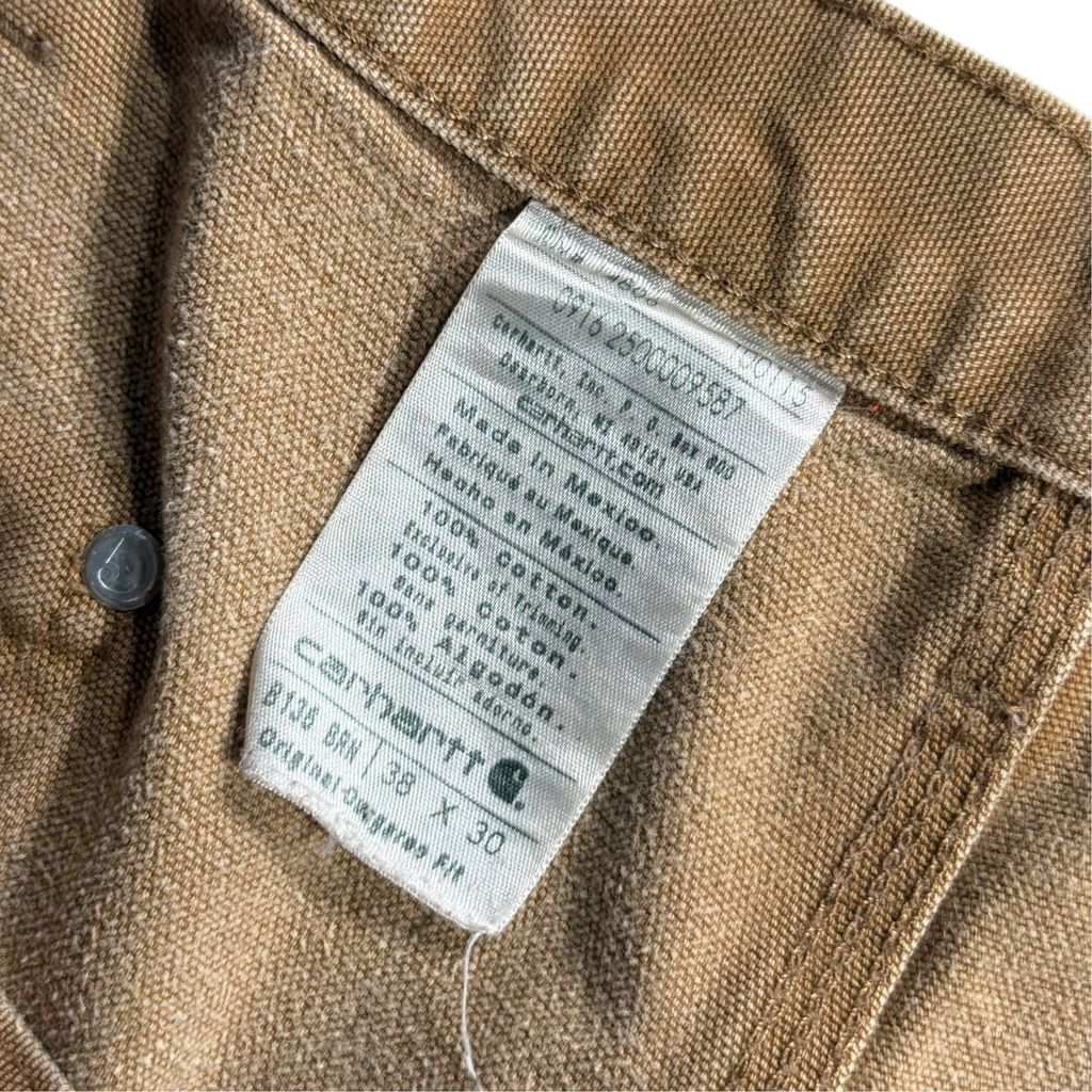 【USED】Carhartt B136 BRN Double Knee Painter Pants Carhartt Brown 38 x 30 / カーハート ダブルニー ペインターパンツ カーハートブラウン ダック地 ワーク ボロ ビンテージ
