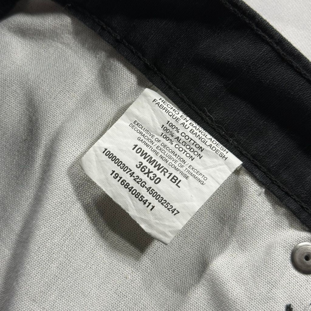 【USED】Wrangler WORKWEAR Ripstop Cargo Painter Pants Black 36 x 30 / ラングラー ワークウェア リップストップ カーゴ ペインターパンツ ブラック 黒