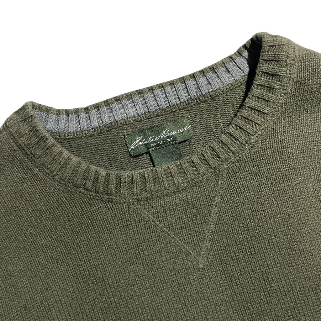 【USED】Eddie Bauer Crew Neck Cotton Sweater