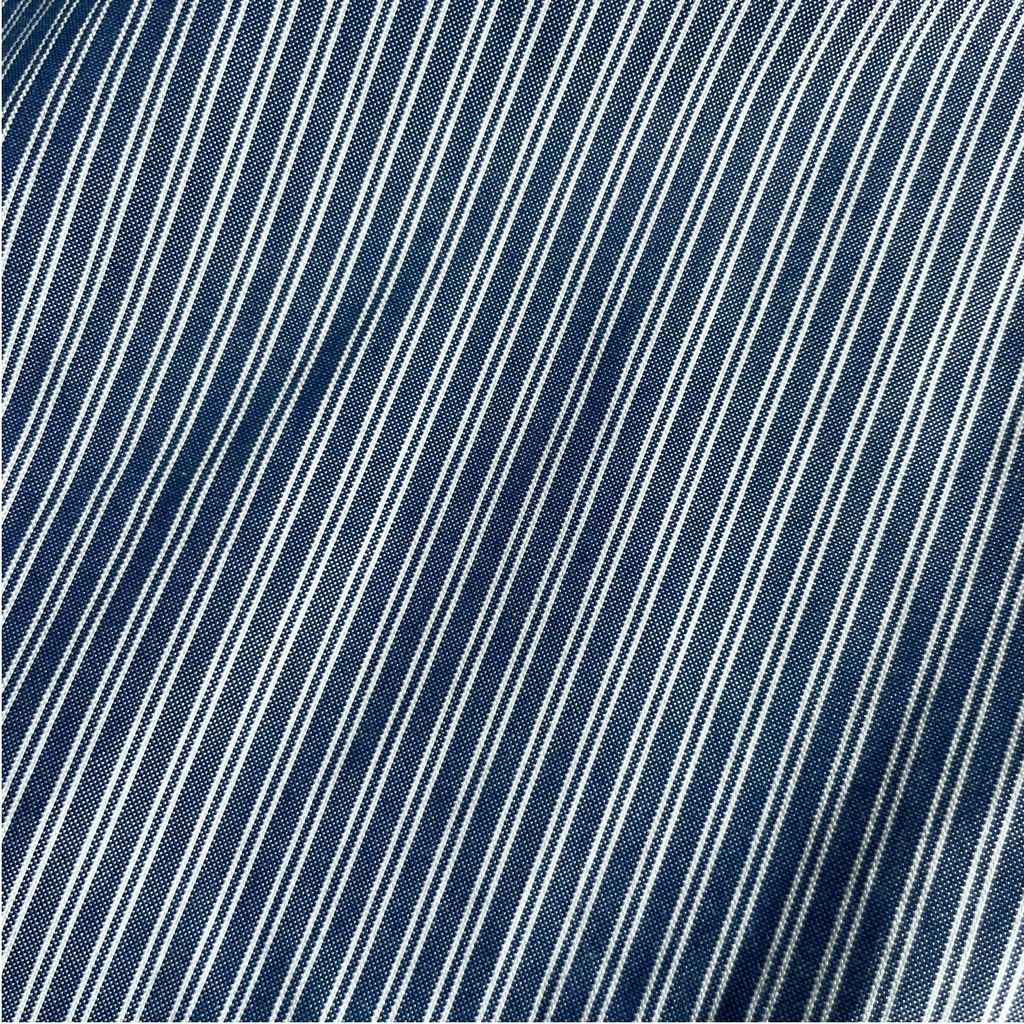 Eddie Bauer Cotton Stripe L/SL BD Shirt Wrinkle Resistant Relaxed Fit