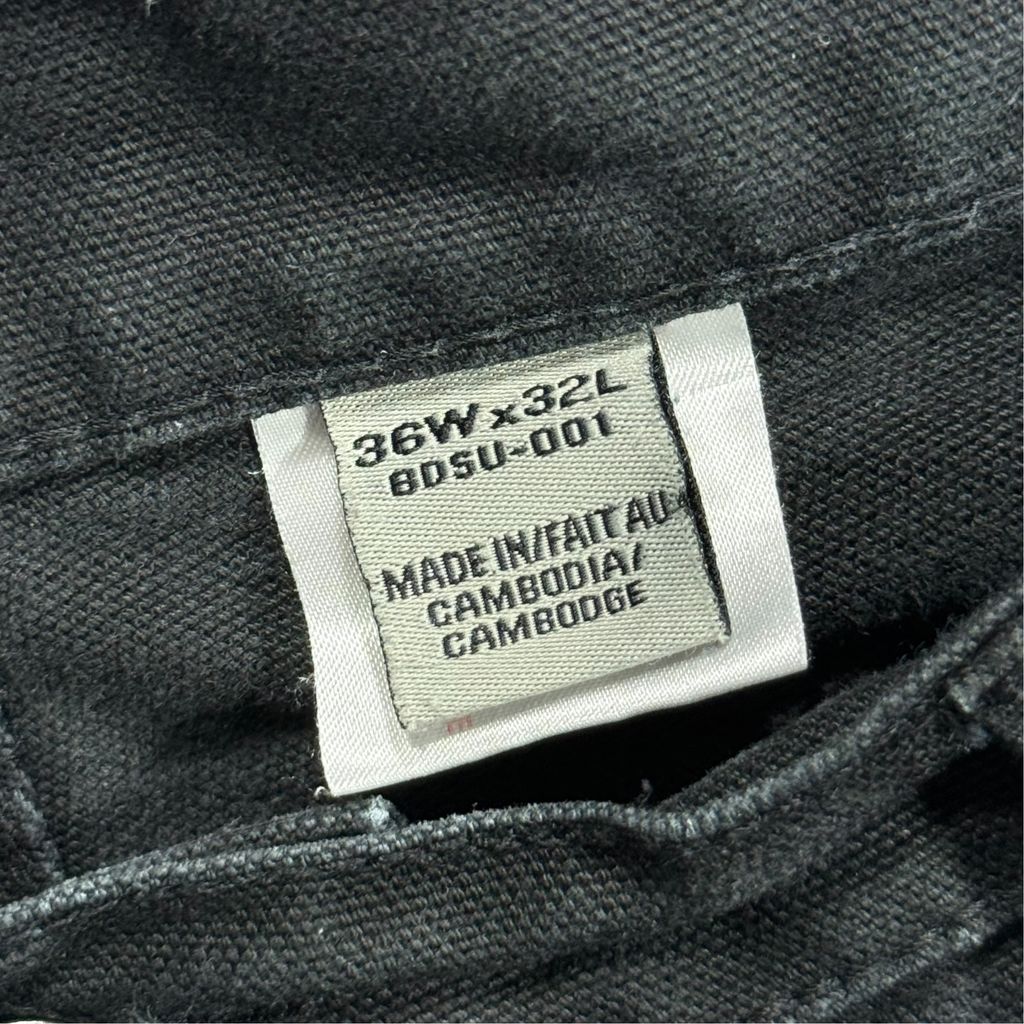 【USED】DAKOTA Worker Painter Pants Black 36 x 32 / ダコタ ワーク ペインターパンツ ブラック ダック地 ワークウェア ビンテージ 古着