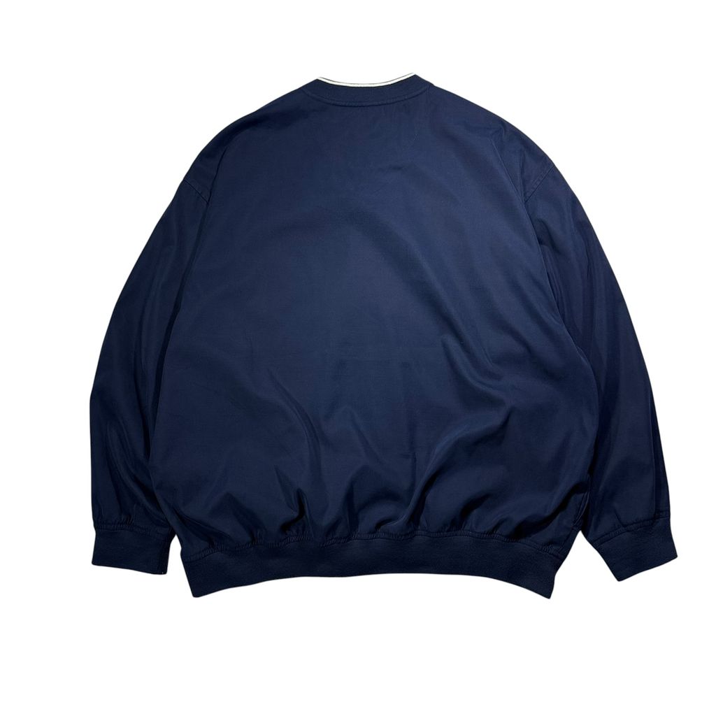 【USED】Eddie Bauer GOLF V-Neck Nylon Pullover Jacket Navy L / エディーバウアー ゴルフ Vネック プルオーバー ナイロンジャケット ウィンドブレーカー 紺 90s〜00s ヴィンテージ 古着