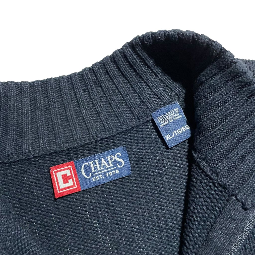 【USED】Chaps Half Zip Sweater