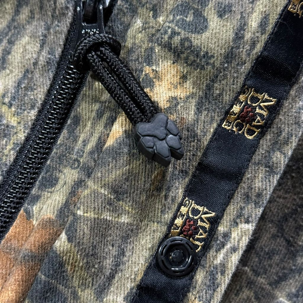 【USED】90s〜00s MAD DOG GEAR by Stearns Real Tree Camo Cotton Jacket XL / マッドドッグギア リアルツリーカモ 迷彩柄 コットンジャケット 総柄 企業刺繍 Scent-Lok 90年代 ヴィンテージ 古着