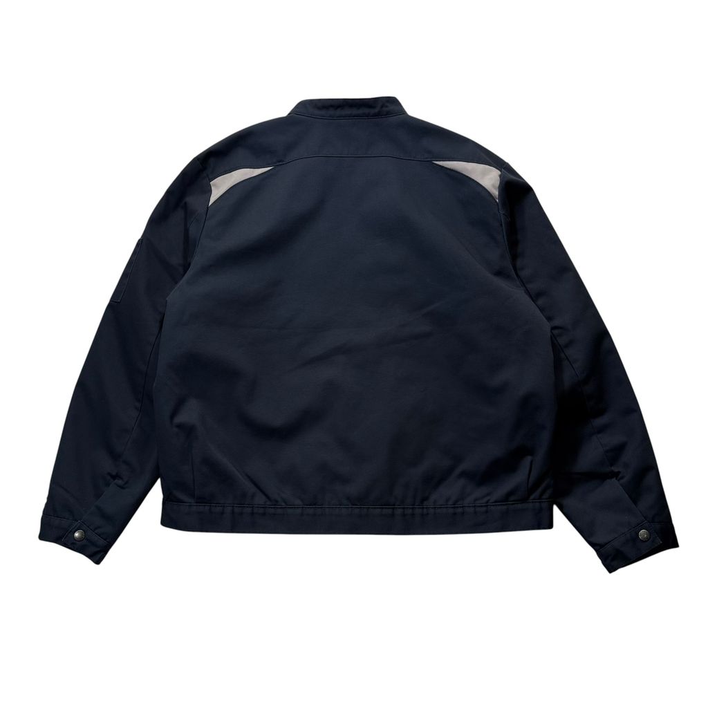 【USED】Dickies Quilted Lined Work Jacket Dark Navy XL / ディッキーズ キルティングライナー ワークジャケット 企業刺繍 ダークネイビー 紺 2015年製 XL 古着