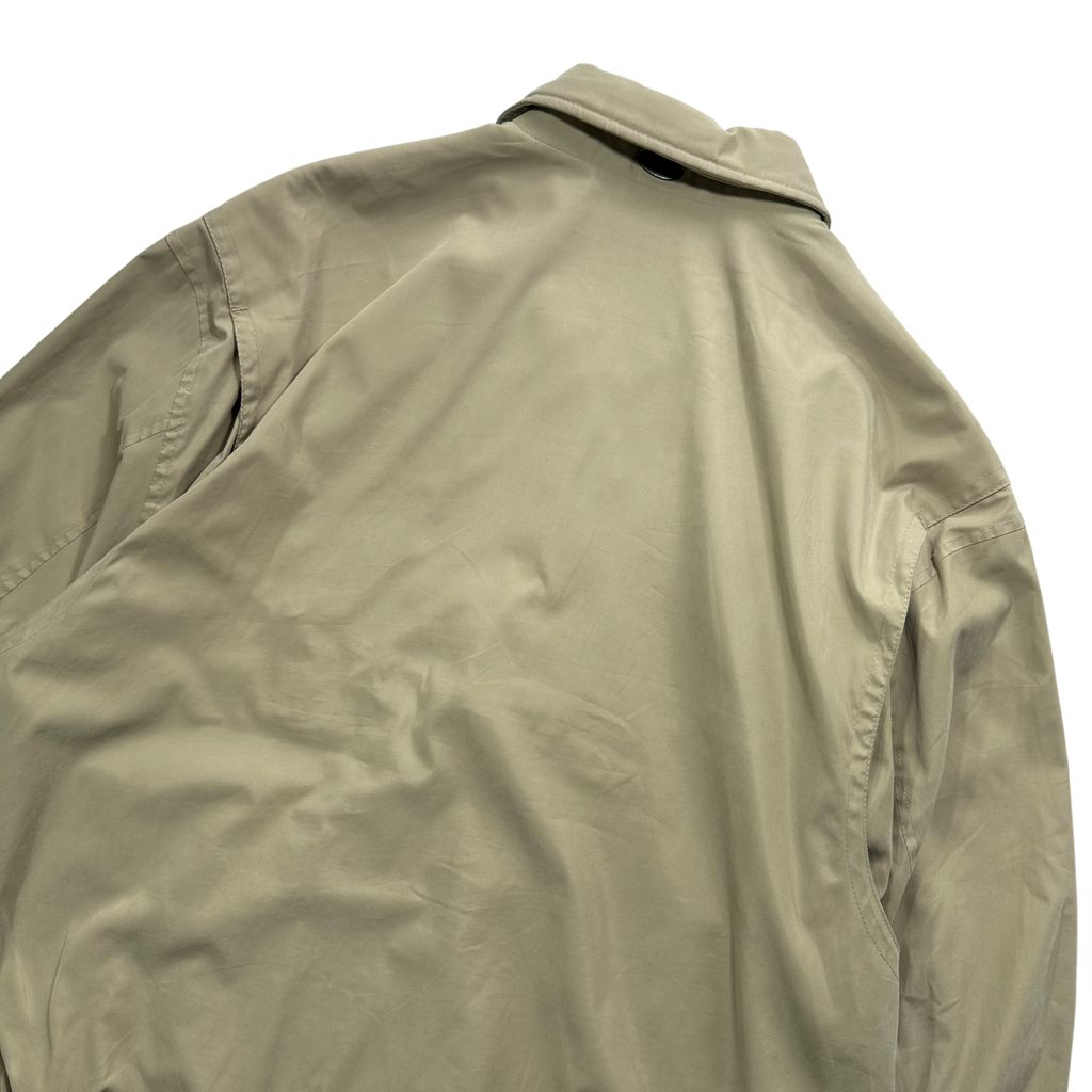 【USED】90s DOCKERS Swing Top Jacket Beige L / ドッカーズ スウィングトップ ドリズラージャケット 襟チンストラップ ベージュ L 90年代 ヴィンテージ 古着