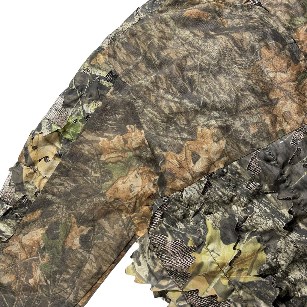 【USED】90s〜00s UNDERBRUSH Mossy Oak Break-Up 3D Leaf Camo Jacket XL / アンダーブラッシュ モッシーオーク ブレイクアップ 3Dリーフカモ 迷彩柄 ジップアップジャケット ギミック 90年代 ヴィンテージ 古着 USED