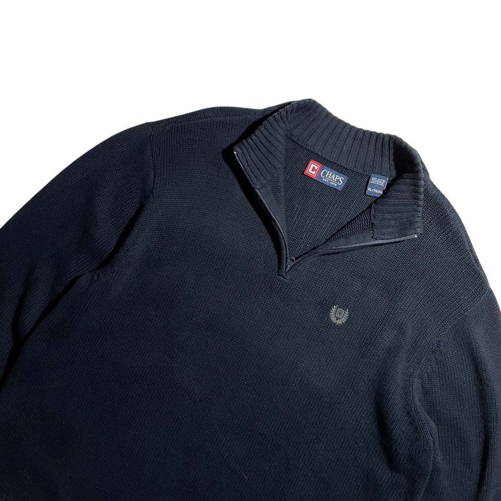 【USED】Chaps Half Zip Sweater