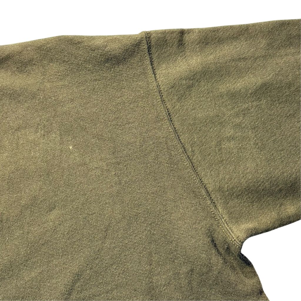 【USED】Lee HEAVYWEIGHT Plain Crewneck Sweat Olive XL 90s USA製 / リー ヘビーウェイト 無地 クルーネック スウェット オリーブ カーキ USA製 XLサイズ 古着
