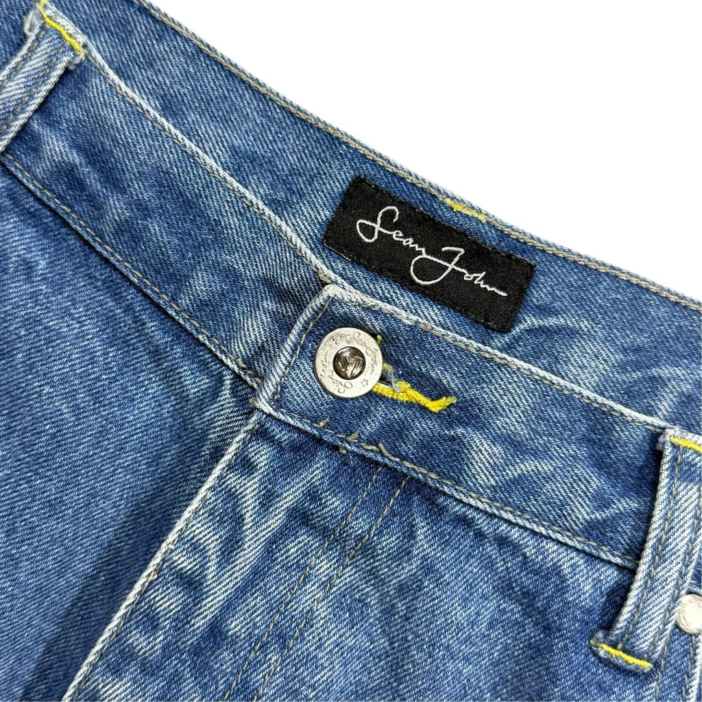 【USED】00s Sean John Gradient Wash Denim Pants Blue 38 / ショーンジョン グラデーション ウォッシュ デニム パンツ ブルー バギーパンツ HIPHOP 2000年代