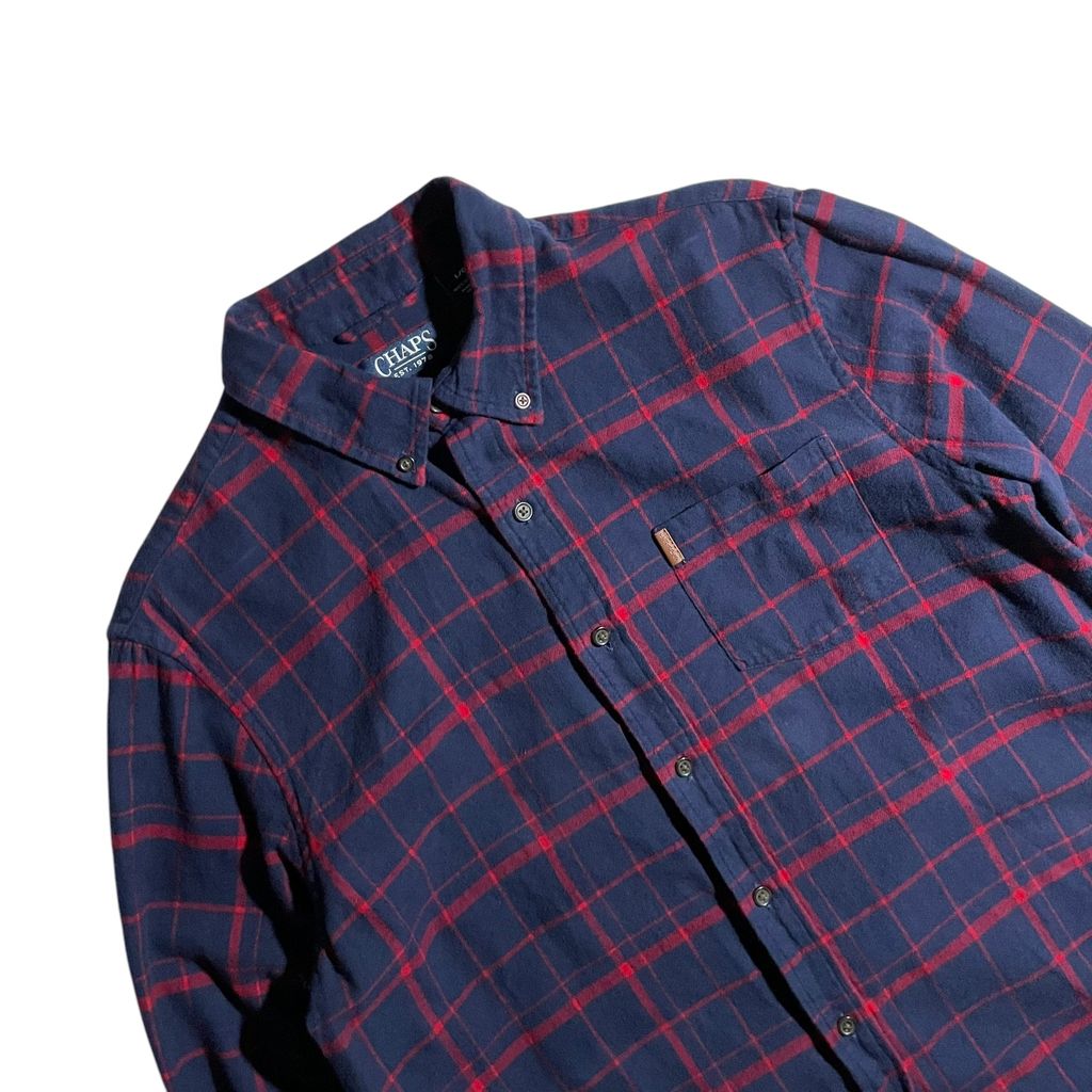 【USED】Chaps L/SL Check BD Shirt