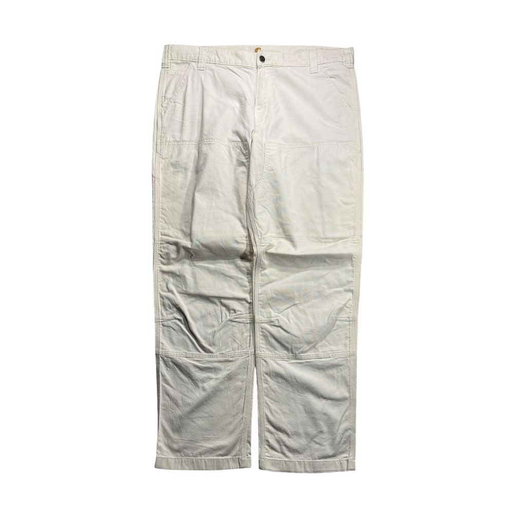 【USED】Carhartt Double Knee Painter Pants White Natural 40 x 32 / カーハート ダブルニー ペインターパンツ ホワイト ナチュラル 生成り ワークパンツ ビンテージ