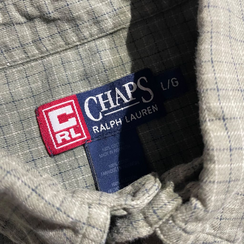 【USED】Chaps L/SL Check BD Shirt