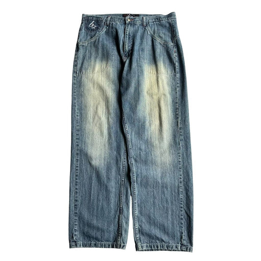 【USED】BROOKLYN EXPRESS WASHED BAGGY JEANS