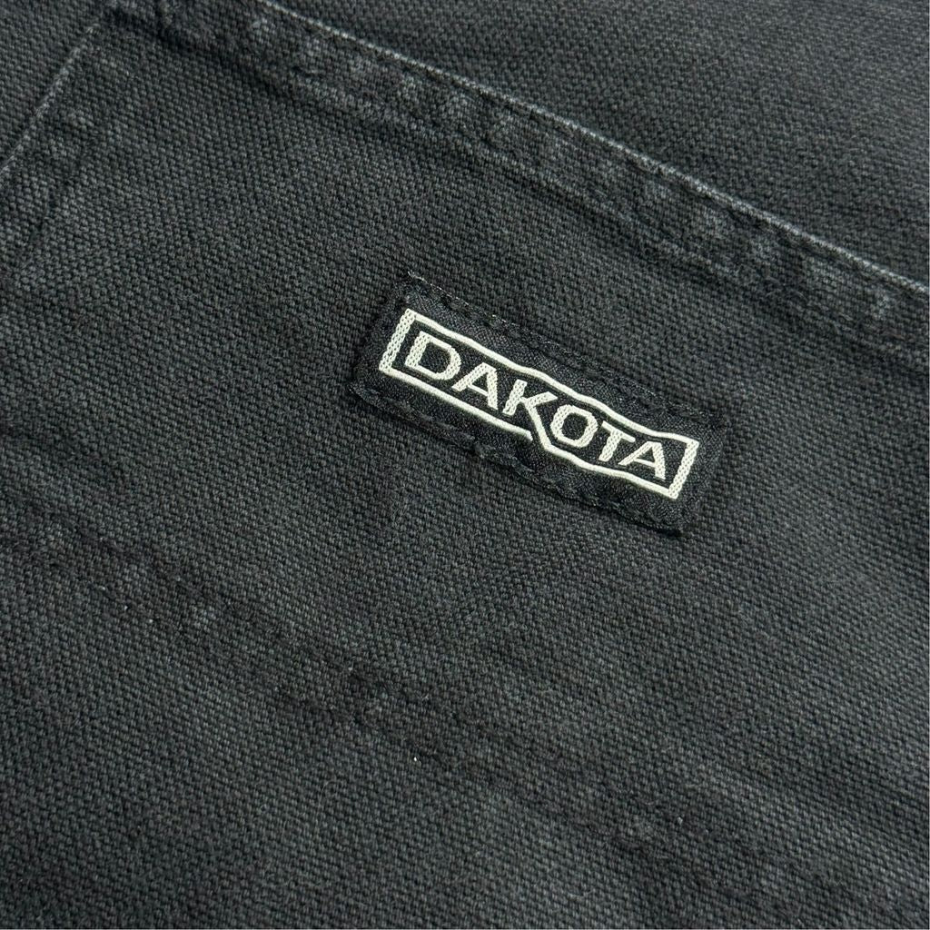 【USED】DAKOTA Worker Painter Pants Black 36 x 32 / ダコタ ワーク ペインターパンツ ブラック ダック地 ワークウェア ビンテージ 古着